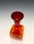 Orange Vintage Mid-Century Modern Amberina Red & Orange Glass Vase For Sale - Image 8 of 8