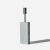 Mid-Century Modern Vintage White Marble and Brushed Chrome Table Lamp, Attributed to Elizabeth Kauffer for Nessen Studios For Sale - Image 3 of 5