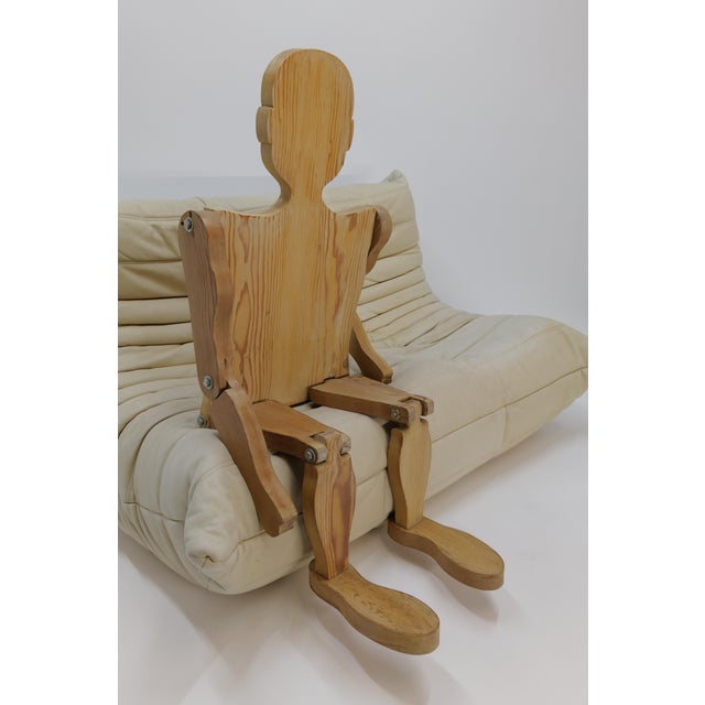 Mid-Century Modern Wooden Articulating Folk Art Mannequin For Sale - Image 11 of 16