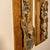 Brown c.1920 Chinese Carved Polychrome Openwork Architectural Panels – Pair For Sale - Image 8 of 11