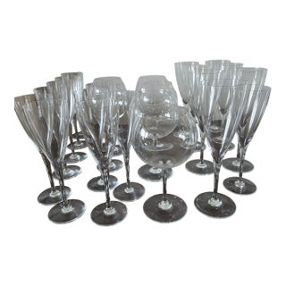 Baccarat Crystal Stemware - Set of 25 For Sale
