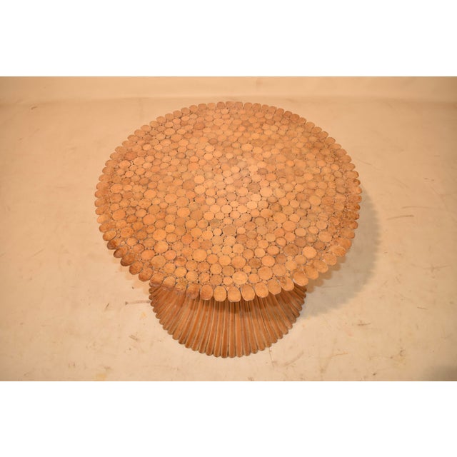 Circa 1970's Wheat Sheaf Side Table For Sale In Greensboro - Image 6 of 6