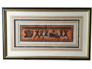 A 19th Century Tinted Engraving of Greek Runners