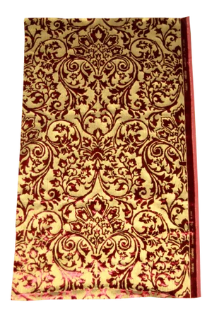 Gold Silk Hand Printed Italian Ardecora Velvet