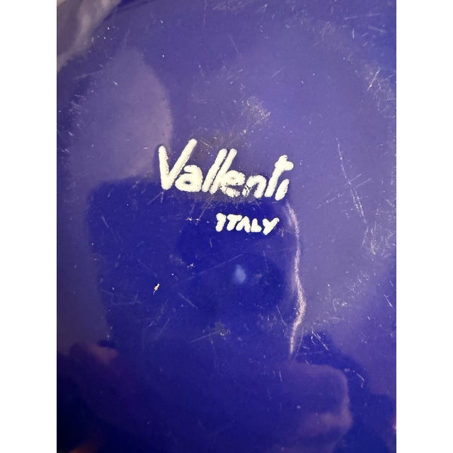 1960s Mid Century Modern Vallenti Italy Metal/Enamel Ashtray For Sale - Image 5 of 7