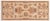 Shabby Chic Ziegler Tan/Rust Wool Runner Rug- 1'11'' X 5'3'' For Sale - Image 9 of 10
