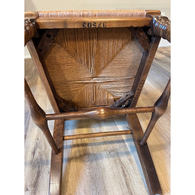 Vintage French Country Ladder Back Dining Chair For Sale - Image 9 of 12