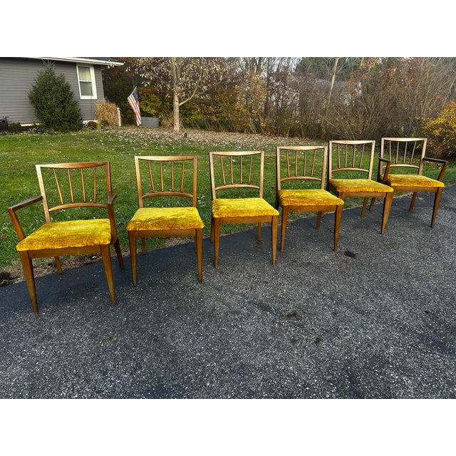 1960s 1960s Mid Century Table and 6 Chairs For Sale - Image 5 of 12