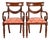 Baker Furniture Style English Regency Carved Mahogany Armchairs, Pair For Sale
