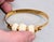 Vintage Signed Crown Trifari Goldtone Carved Faux-Ivory Cuff Bracelet For Sale - Image 11 of 12