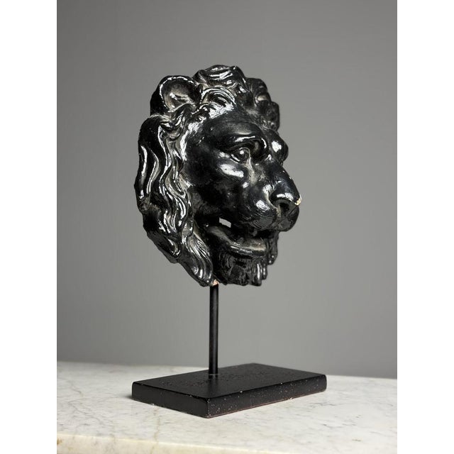 Lion Fountain Mask on Stand For Sale - Image 13 of 13