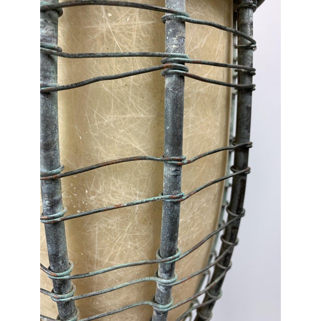 Patinated Rustic Copper and Steel Floor Lamp with Lantern, 1980s For Sale - Image 6 of 18