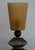 Mid-Century Modern Mid-Century Round Dove Gray and Smoky Murano Art Glass and Brass Table Lamp, 2000 For Sale - Image 3 of 10