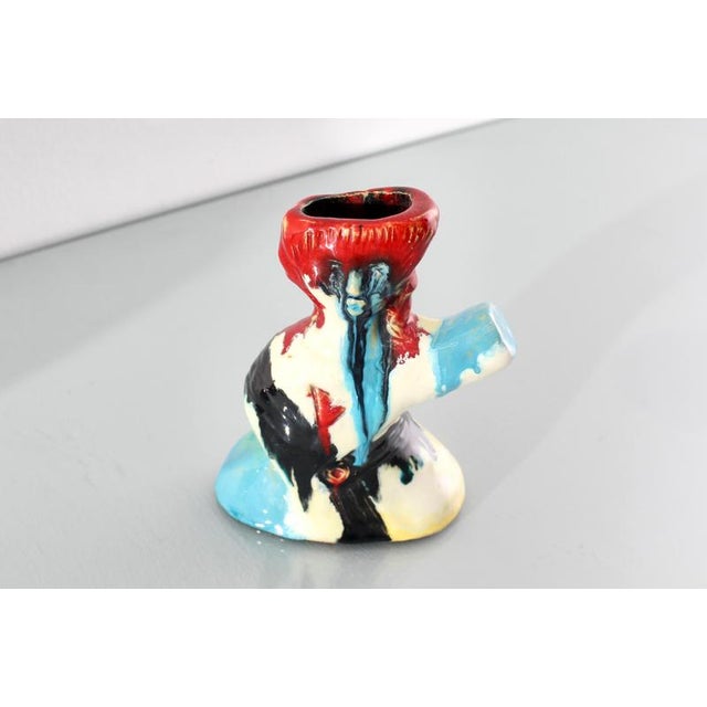 Hand-Glazed Polychrome Ceramic Vases-Sculptures by A. Minghetti, Italy, 1950s, Set of 3 For Sale - Image 14 of 18