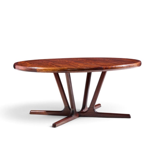 Interform Mid Century Rosewood Expanding Dining Table With 3 Leaves For Sale In Chicago - Image 6 of 16