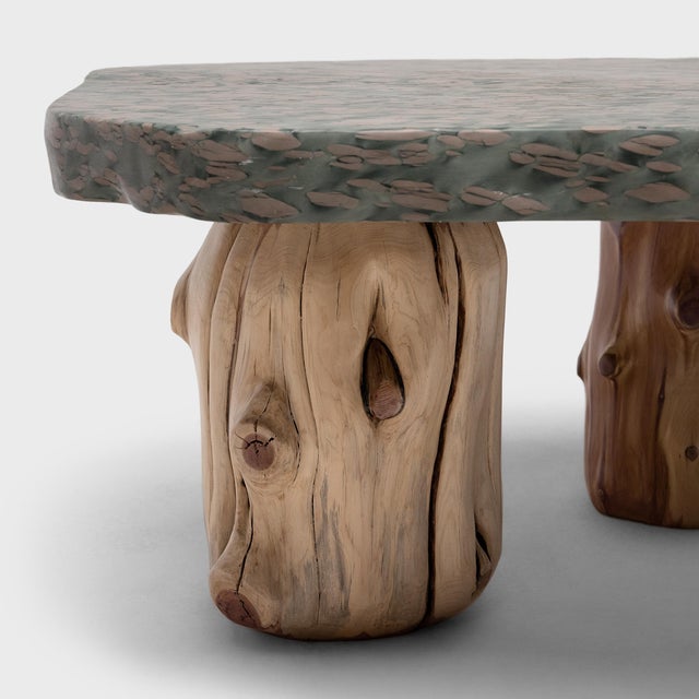 Early 21st Century Loggia Meditation Stone Table For Sale - Image 5 of 6