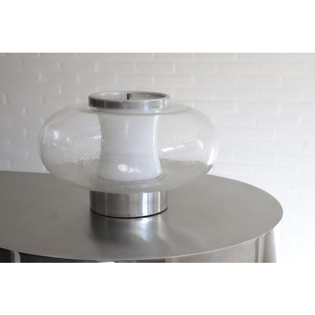 Silver Italian Table Lamp in Murano Glass, 1970s For Sale - Image 8 of 10