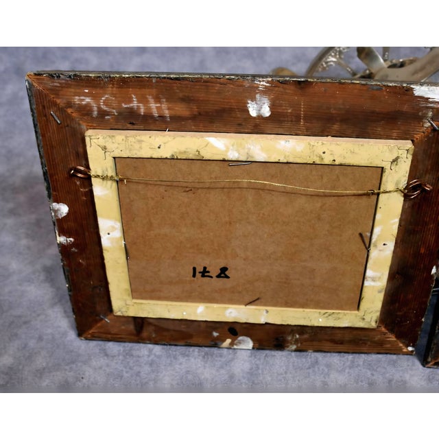 Gorgeous pair of Victorian style still life oil paintings - Show a gorgeous Spring scene with a nest of eggs and flowers -...