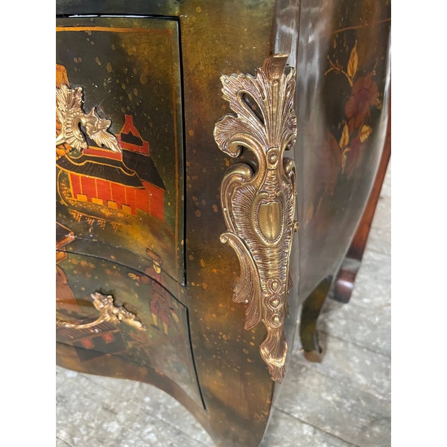 Chinoserie Bombe Chest For Sale - Image 12 of 14