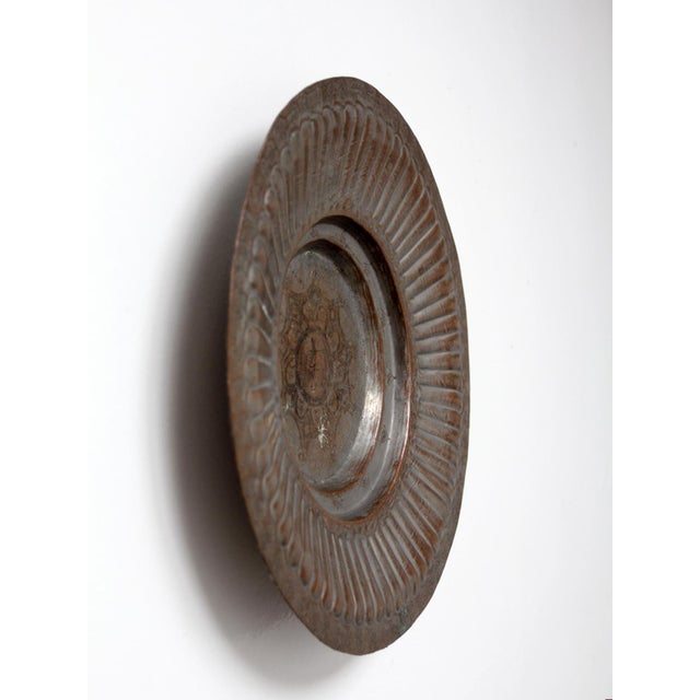 Mid-Century Tinned Copper Elephant Wall Plate For Sale - Image 9 of 9