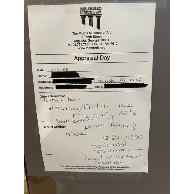 Paper A Late 19th, Early 20th Century Landscape Painting For Sale - Image 7 of 7