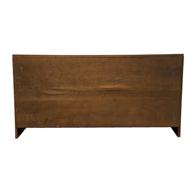 Ethan Allen Heirloom Nutmeg Maple Colonial Early American 60" Triple Door Dresser W. Shutter Doors For Sale - Image 11 of 12