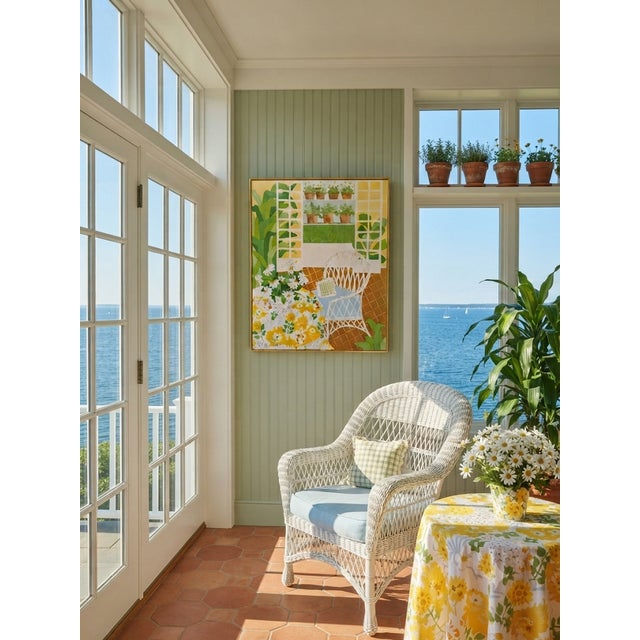 The Sherri Hatcher large painting is a unique, one-of-a-kind acrylic painting created in 1994 on a canvas measuring 55...