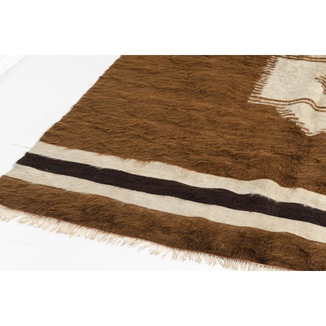Vintage Angora Kilim Rug For Sale - Image 9 of 10