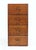 20th century four dovetailed drawer oak desktop filing cabinet with brass hardware. The drawer interiors have built in...