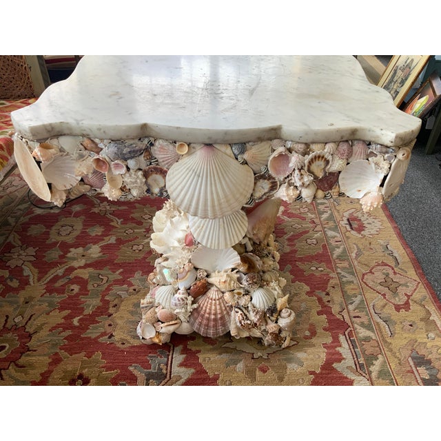 20th Century Shell Encrusted Table For Sale In New York - Image 6 of 15