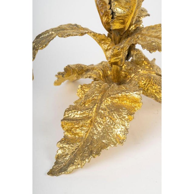 Napoleon III Crystal and Gilded Bronze Horns, 1800s, Set of 2 For Sale - Image 4 of 8