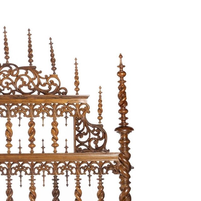 Bobbin Lace Bed in Fine Wood, 18th Century For Sale - Image 4 of 6