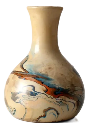 Vintage Nemadji Pottery Marbled Vase