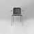 Italian modern chairs Silver by Vico Magistretti for De Padova, 1980s Chairs Model Silver with a satin-finished tubular...