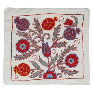 19"x21" Cotton Pillow Cover. Handmade Cushion Cover. Embroidered Lace Pillow For Sale