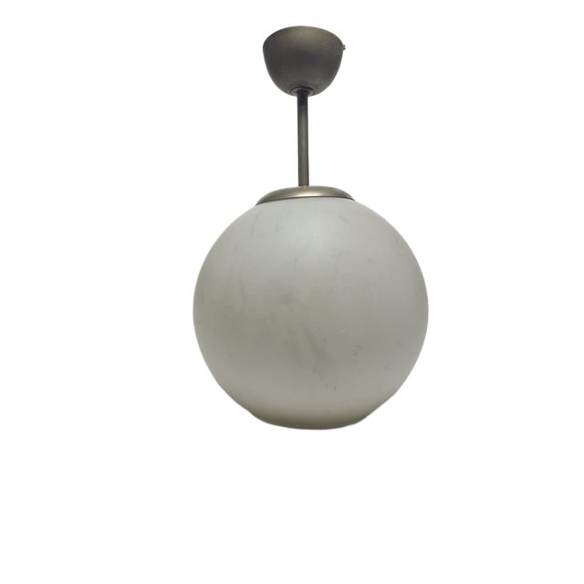 Art Deco Communist Pendant Lamp, Poland, 1960s For Sale - Image 4 of 15