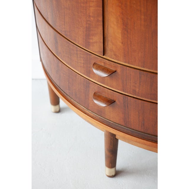 Wood Danish Corner Cabinet by Agner Christoffersen, 1950s For Sale - Image 7 of 10