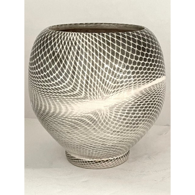 Lauren Kaplan Abstraction Stoneware Vessels - A Pair For Sale - Image 9 of 12