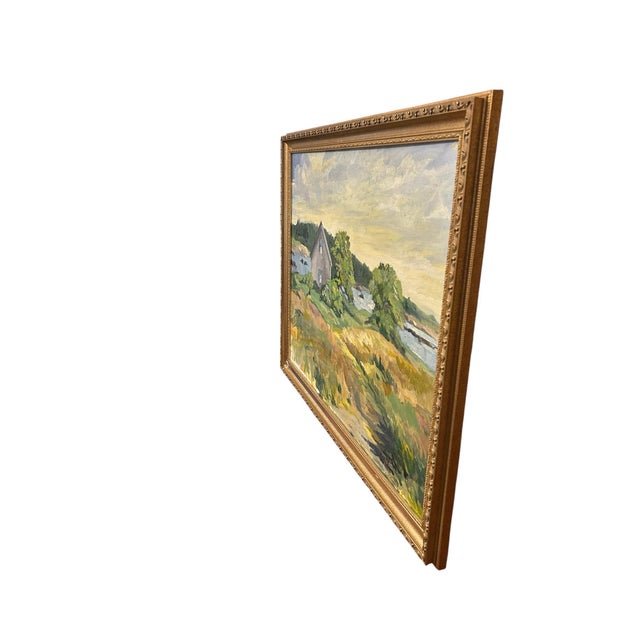 Vintage Maine Coast Painting For Sale - Image 9 of 9