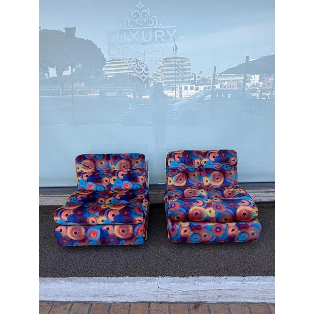 1960s Amanta Armchairs by Mario Bellini for C&B Italia, 1969, Set of 2 For Sale - Image 5 of 18