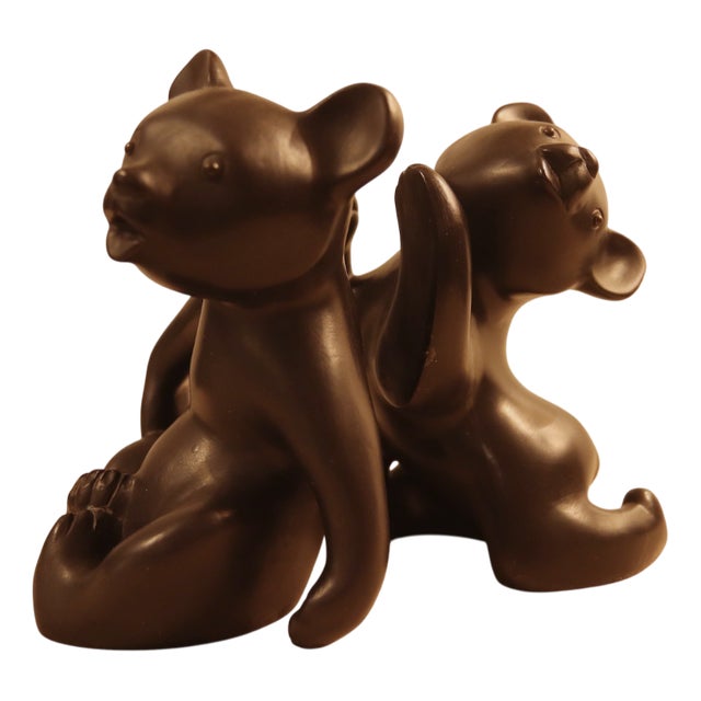 Bear Bookends by Leopold Anzengruber, Austria, 1950s, Set of 2 For Sale