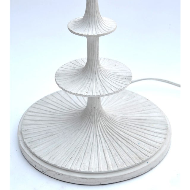 2000 - 2009 Barbara Barry Lotus Table Lamp With Silk Shade For Sale - Image 5 of 8