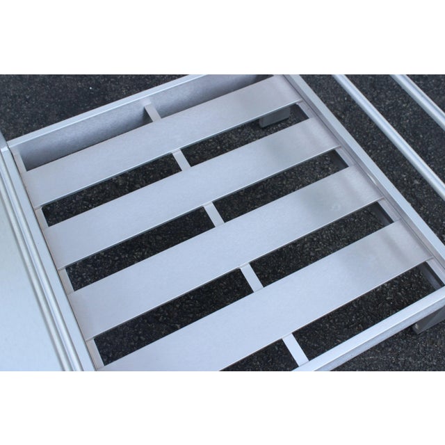 Mozaic Company Modern Pair of Aluminum Outdoor Lounge Chairs For Sale - Image 11 of 12