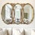 Rare Vintage Triple Oval Mirror 66”w | Statement Mirror For Sale - Image 4 of 9