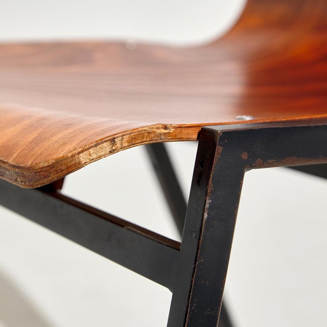 Black Stackable Beech Chair, 1970s For Sale - Image 8 of 18