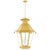 This striking vintage hanging lantern features a classic hexagonal, pagoda-inspired silhouette and is constructed from...
