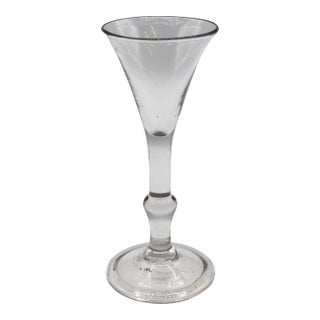 Circa 1730-40 George II Period Wine Glass For Sale