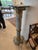 Stone Ornate French Style Louis 16th Gray Marble and Bronze Pedestal For Sale - Image 7 of 9