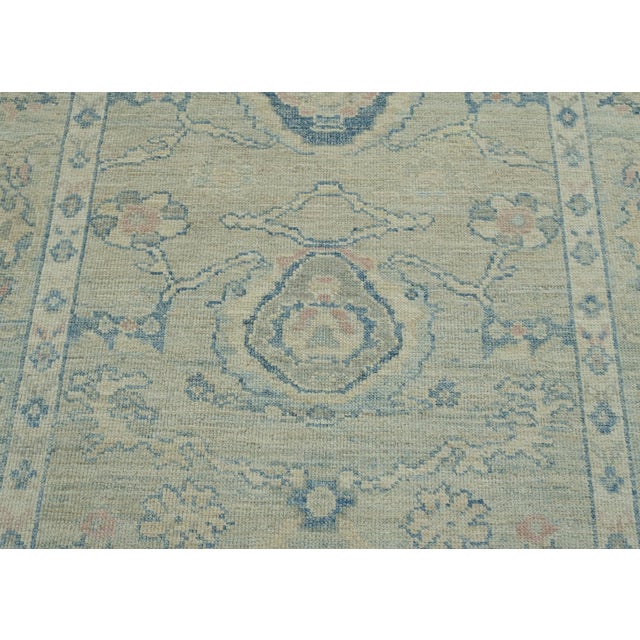 Turkish Oushak Rug 5'1" x 7' #17833 For Sale In Houston - Image 6 of 8