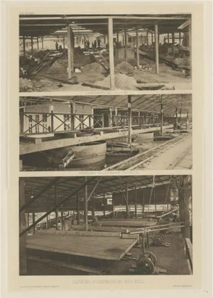Charles J. Kleingrothe, Heliograph of Tin Mining in Tronoh, Perak and Tambun in Sabah, Malaysia, 1907, Print